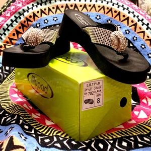 Lilypad Baseball Bling FlipFlop